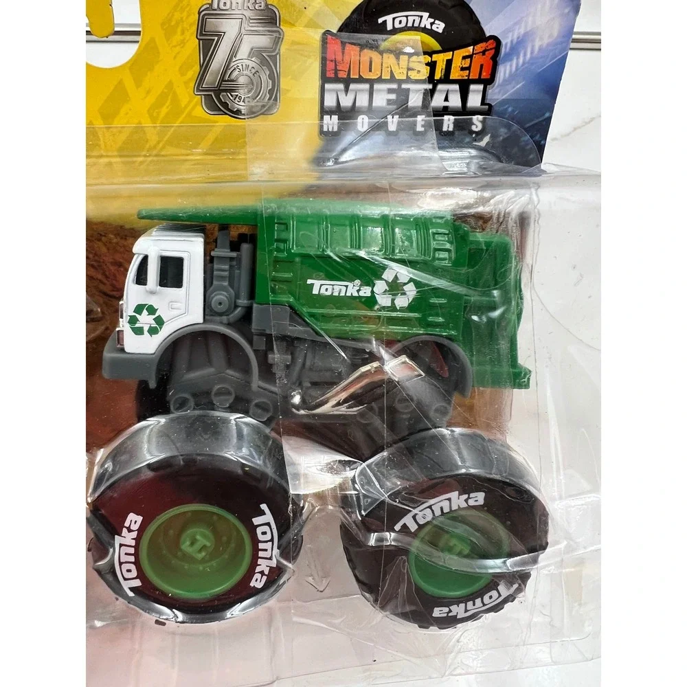 Tonka Monster Metal Movers 2 Pack Cement Mixer Garbage Truck Diecast 75th Anniv